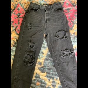 pacsun ripped mom jeans